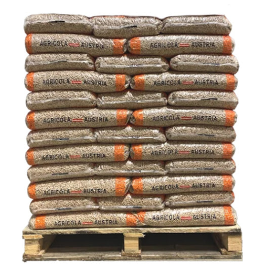 Agricola Austria houtpellets (wit) – EN+A1 1 pallet (60zak/900kg)