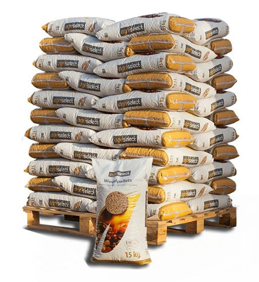Agriselect pellets, EN+a1, 65 zakken 975 kg, thuisbezorgd